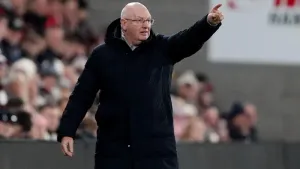 Falkirk manager John McGlynn was full of praise for his side (Andrew Milligan/PA).