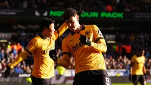 Jorgen Strand Larsen nets hat-trick as Wolves hit Shrewsbury for six in FA Cup