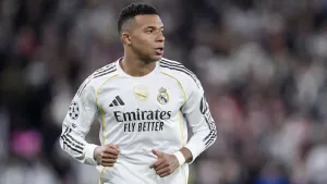 Kylian Mbappe scored twice for Real Madrid (Peter Byrne/PA)