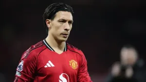 Lisandro Martinez was mocked for his size ahead of the Manchester derby (Nick Potts/PA)