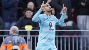 Burnley’s Marcus Edwards celebrates his goal (Peter Byrne/PA)