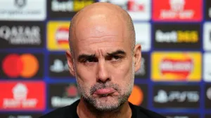 Manchester City manager Pep Guardiola (Martin Rickett/PA)