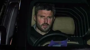 Michael Carrick arriving at Manchester United’s training ground on Wednesday morning (Martin Rickett/PA)