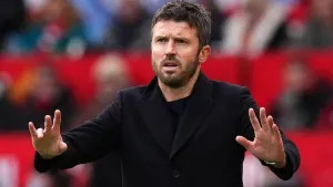 Manchester United interim head coach Michael Carrick (Martin Rickett/PA)