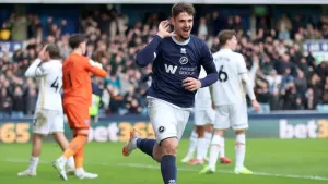 Mihailo Ivanovic celebrates scoring (Steven Paston/PA)