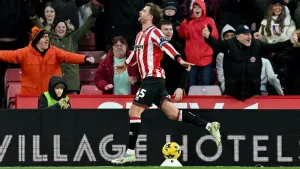 Patrick Bamford had an event-filled afternoon (Bruce Rollinson/PA)