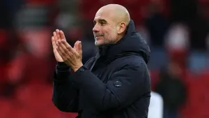 Pep Guardiola intends to stay at Manchester City next season (Barrington Coombs/PA)