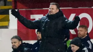Aberdeen caretaker manager Peter Leven was happy to reach the next round (Andrew Milligan/PA)