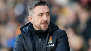 Port Vale manager Jon Brady (Joe Giddens/PA)