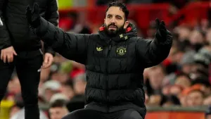 Ruben Amorim hinted at possible frustration at Old Trafford (Martin Rickett/PA)