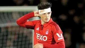 Aberdeen’s Jack Milne scored the winner (Steve Welsh/PA)