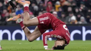 Slot glad Hugo Ekitike stayed on feet despite missed chance to claim penalty