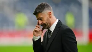 Stephen Robinson was less than impressed with St Mirren’s defeat to Falkirk (Jane Barlow/PA)