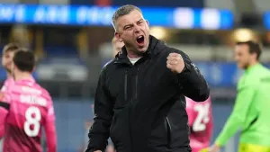 Steven Schumacher celebrates (Martin Rickett/PA)