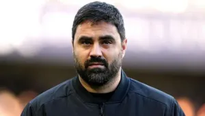 Vitor Matos on the touchline (Ben Whitley/PA)