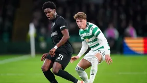 Rangers have signed Sturm Graz midfielder Tochi Chukwuani (left) (Jane Barlow/PA)