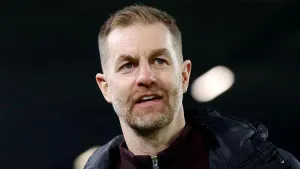 Harrogate manager Simon Weaver saw his side earn a point at Crewe (Barrington Coombs/PA)