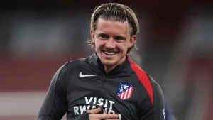 Atletico Madrid midfielder Conor Gallagher looks set to join Tottenham (John Walton/PA)