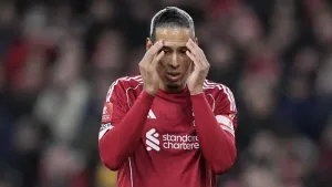 Liverpool’s Virgil van Dijk is set to call another players’ meeting on Monday (Peter Byrne/PA)