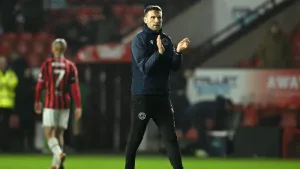 Walsall’s manager Mat Sadler (Cody Froggatt/PA)