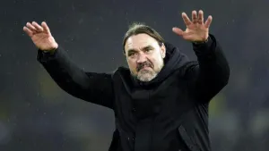 Leeds manager Daniel Farke celebrated a ‘massive win’ over Nottingham Forest (DAnny Lawson/PA)