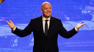 Gianni Infantino has apologised to British fans over remarks he made last month (Bruna Prado/AP)