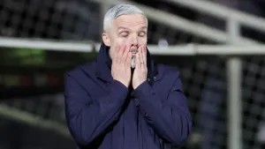 Dundee United manager Jim Goodwin laid into his team (Steve Welsh/PA)