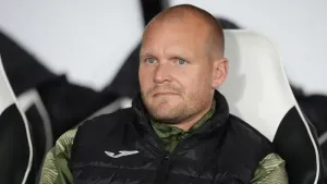 Liam Manning had mixed feelings after his side’s draw with Blackpool (Nick Potts/PA)