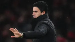 Arsenal manager Mikel Arteta has offered an apology to Liam Rosenior (PA)